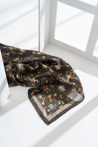 JAWEL Digital Printed Women's Floral Patterned Soft Scarf