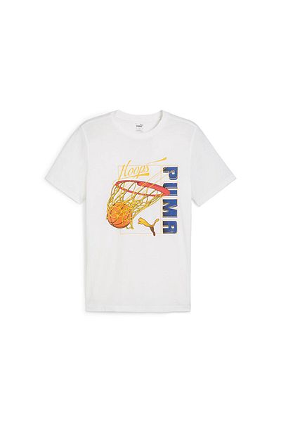 Puma Ανδρικό μπλουζάκι μπάσκετ Swished Tee 62480103   Λευκό