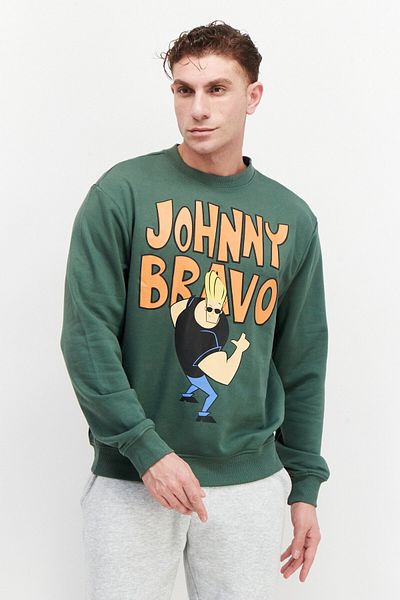 CARTOON NETWORK Men Crew Neck Graphic Print Long Sleeves Sweatshirt, Green Combo