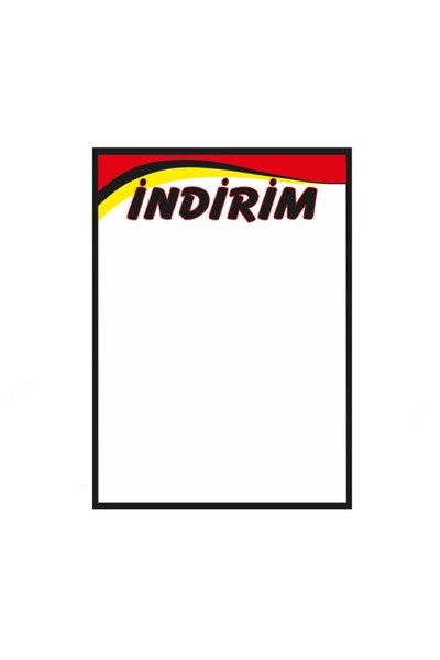 MT Market İndirim Afişi Kuşe Kağıt 32x45 cm 50 li Pk.