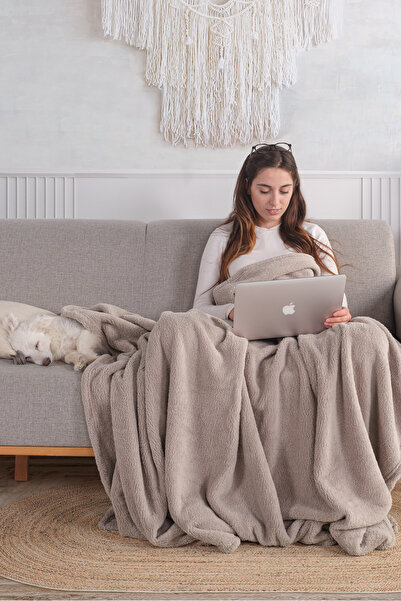 babadahome - بطانية تلفزيون ويل سوفت بولار من القطيفة الناعمة مقاس 150 × 200 سم