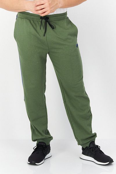 Ocean Pacific Men Regular Fit Embroidered Logo Jogger Pants, Tea Olive