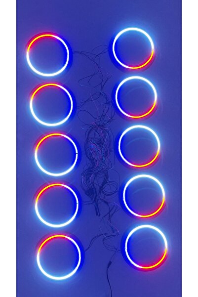 sekizgen led 5 Takım 10 Kapak 20'lik Midrange Kapak Piksel Ledli Sese Duyarlı Bluetooth Telefon Kontrol 160 mod