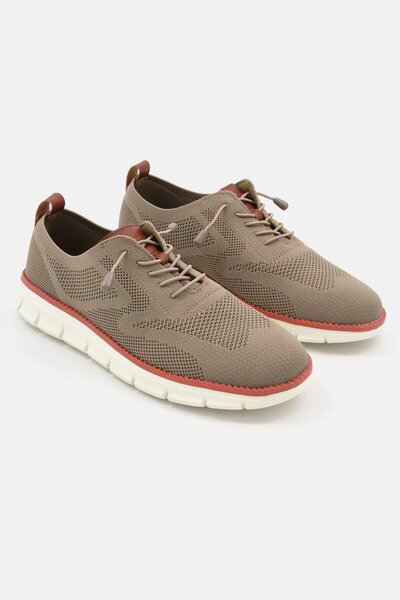 Tahari Men Lace Up Casual Shoes, Beige