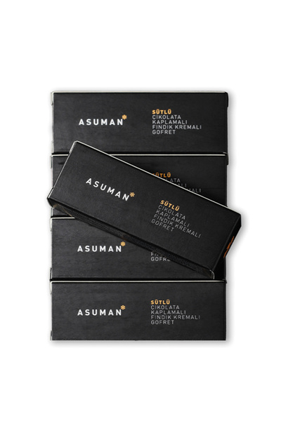ASUMAN 5'li Sütlü Çikolata Kaplamalı Fındık Kremalı Gofret