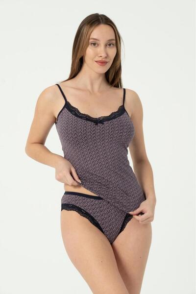 Tamay Boxer 5 Pack Women's Combed Cotton Undershirt - Panties Bottom - Top Set