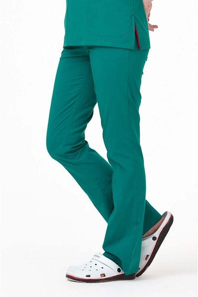 Çatı Medikal UltraLycra Spaniard - Scrubs chirurgicale pentru femei din Lycra (verde), tricou chirurgical cu fund unic