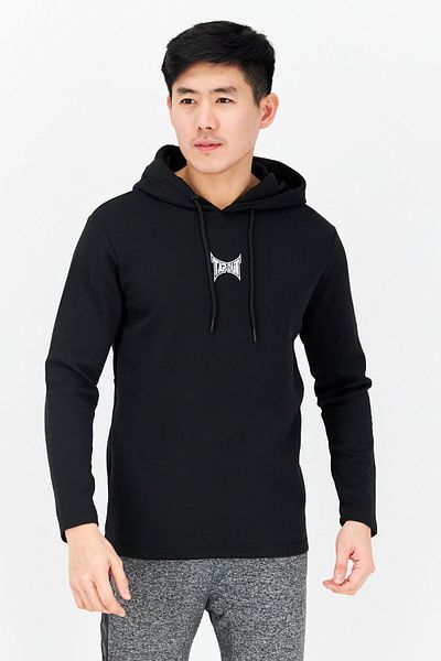 Tapout Men Sportswear Fit Outdoor Hooded Sweatshirt, Black