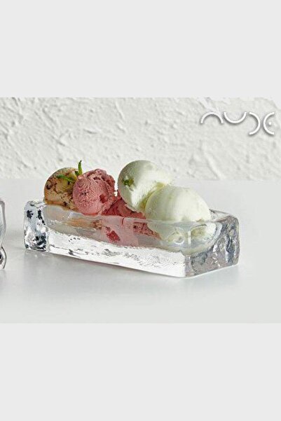 Paşabahçe Nude Ice Cube El İmalatı Dondurma Servis Tabağı 25368