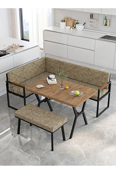 Mygusi Src 70x110 Atlantik Masalı Köşe Takımı Mutfak Balkon Köşe Takımı, Mutf...