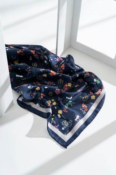 JAWEL Kadın Digital Baskılı Çiçek Desen Soft Eşarp