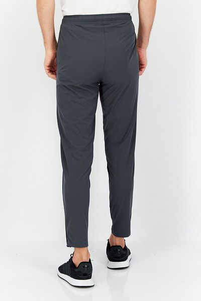Tapout Men Regular Fit Brand Logo Sweatpants, Dark Grey