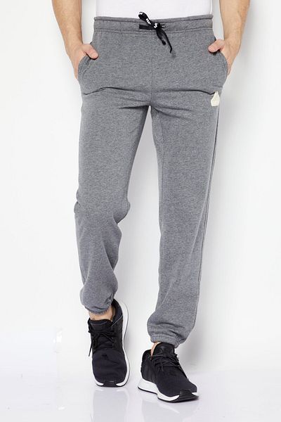 RBX Men Sportswear Fit Training Sweatpants, Grey Melange