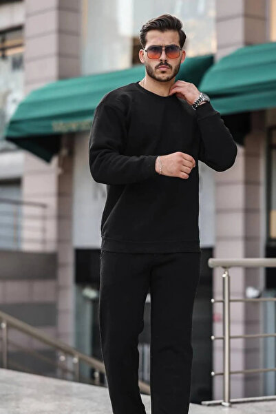 BayBayan Ανδρική φόρμα με λάστιχο με λαιμόκοψη