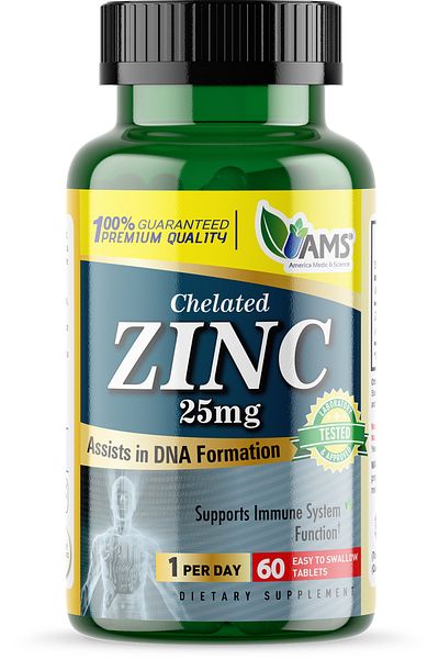 AMS Zinc 25Mg 60Tab