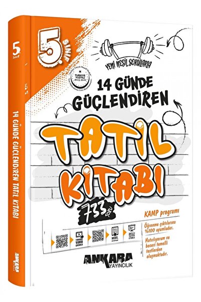 Ankara Yayıncılık 5.Sınıf 14 Günde Güçlendiren Tatil Kitabı