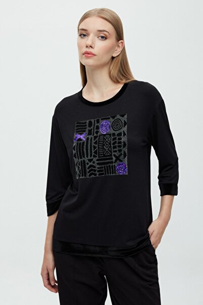 DAIDO Μπλουζάκι Flecked με Flecked Stone