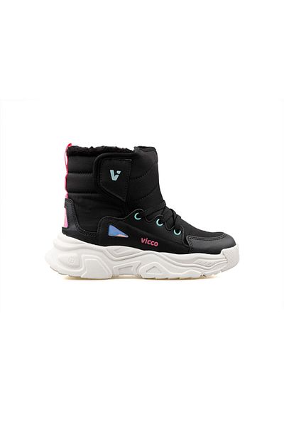Vicco Fit Kids Black Outdoor Boots - 943.F24K.466-02