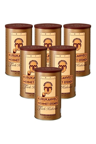 Mehmet Efendi كوروكاهفيسي محمد أفندي قهوة تركية 500 جرام عبوة من الصفيح × 6 ق...