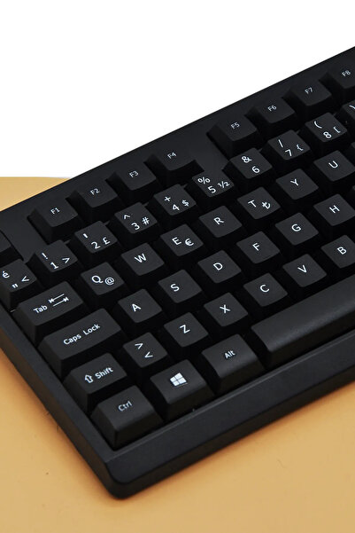 ATAsoft ELEKTRONİK Since 2021 Kare Zarif Dizayn 104 Tuş 2.4ghz Kablosuz Q Klavye Ve Mouse Seti Siyah