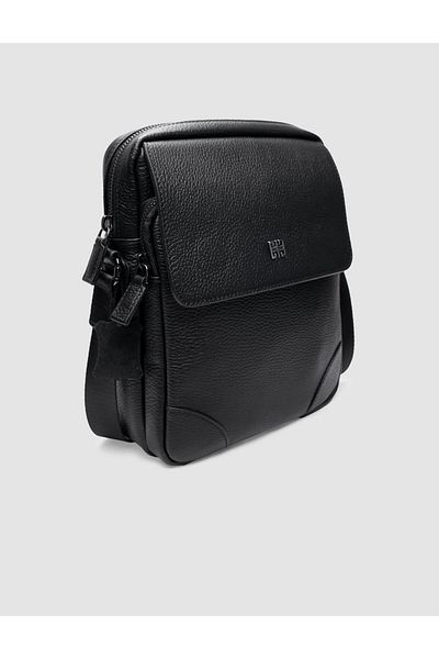 Cabani 100% Genuine Leather Black Men's Messenger Bag