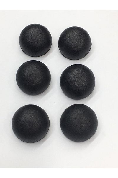 karantuhafiye Set of 6 Black Giant Curved Button Coat Jacket - 2.7 cm (Code:3598)