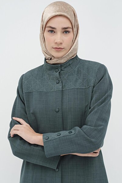 Tuğba Garnili Çıtçıt Kapamalı Kap - Yeşil