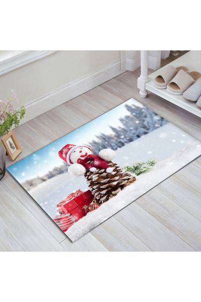 PRINTOPIA ALCADİZAYN YENİYIL YILBAŞI KOZALAK VE KARDAN ADAM DESEN MODERN DEKO...