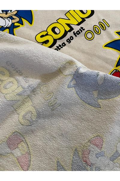 iki iplik Sonic Printed 3 Thread Unsharpened Combed Cotton Fabric |   100% βαμβάκι |   Πλάτος 170 cm
