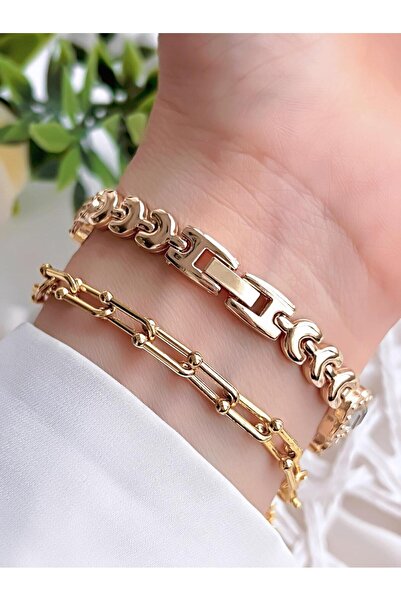 Coliseum Special Design Vintage Women's Wristwatch and Bracelet Set with Stone Detail - Cl8712.T1