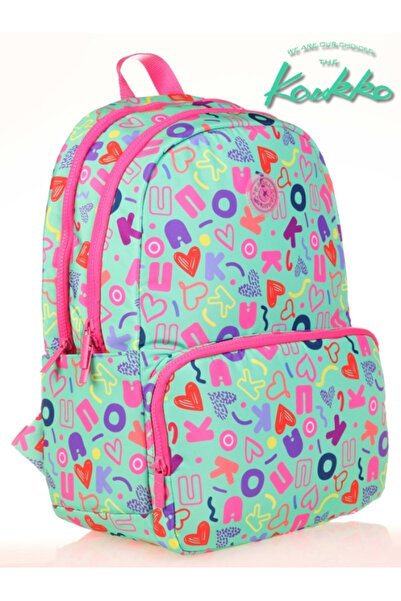 KAUKKO Three Compartment Brocade Model Backpack