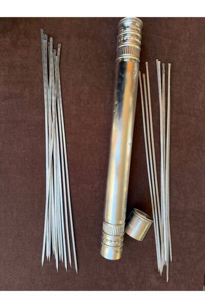 Adanalı bileyici 20Li Mangal Seti 60cm Ciger Kuşbaşı Tavuk Şişi