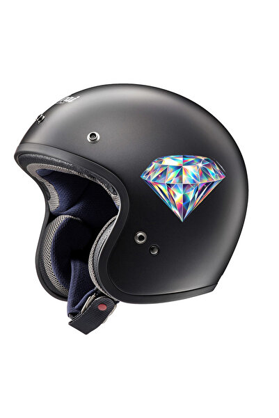 MegaSticker Autocolant colorat cu diamant strălucitor de 14x12 cm - mașină, motocicletă, cască, laptop, sticlă