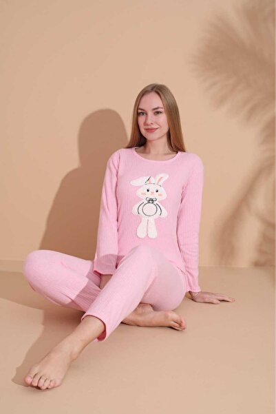 LİLA İÇ GİYİM Costum pijama moale de iarnă