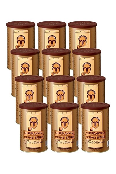 Mehmet Efendi قهوة تركية 250 جرام - علبة - 12 قطعة
