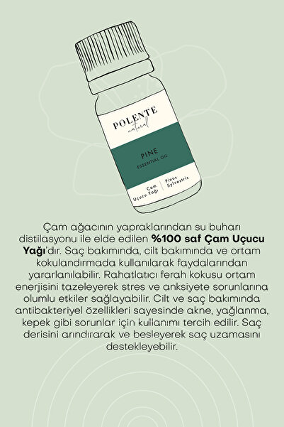 Polente Natural Çam Uçucu Yağı (10 ml)