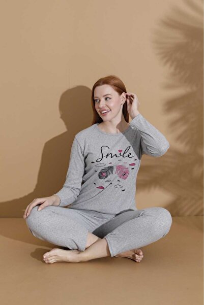 LİLA İÇ GİYİM Costum pijama moale de iarnă