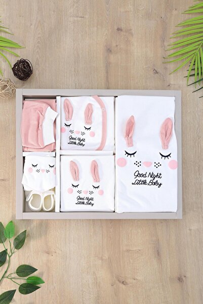 Sitilin Kız Bebebek Sevimli Tavşan Yenidoğan Pembe 10 Lu  Lüks Hastane Çıkışı...