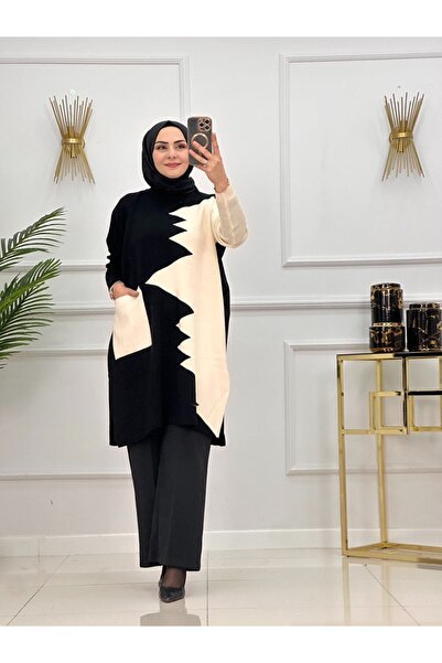 VALENS BOUTİQUE Γυναικείο Τούνικ Πλεκτό Χιτζάμπ