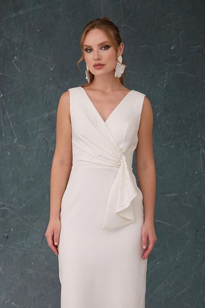 Carmen Νυφικό White Pearl Crepe