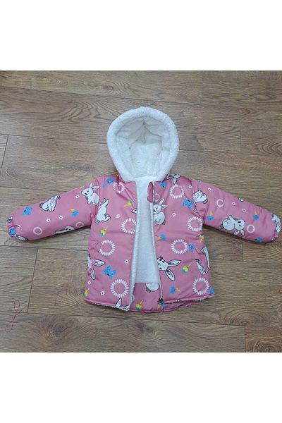 minikiss Water Repellent Welsoft Hooded Girl's Coat
