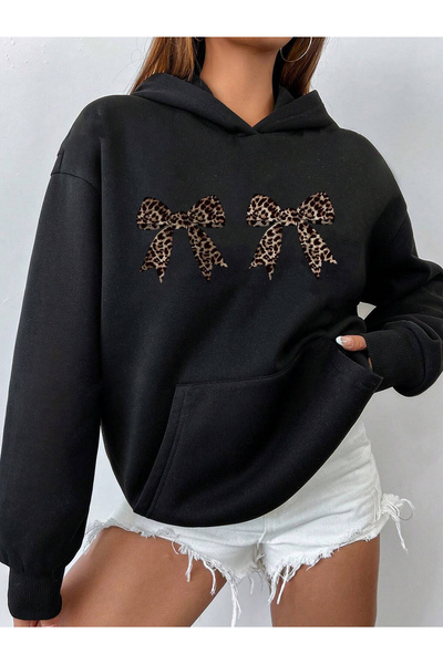 Lider Leather Hanorac cu glugă imprimat - Design elegant și confortabil