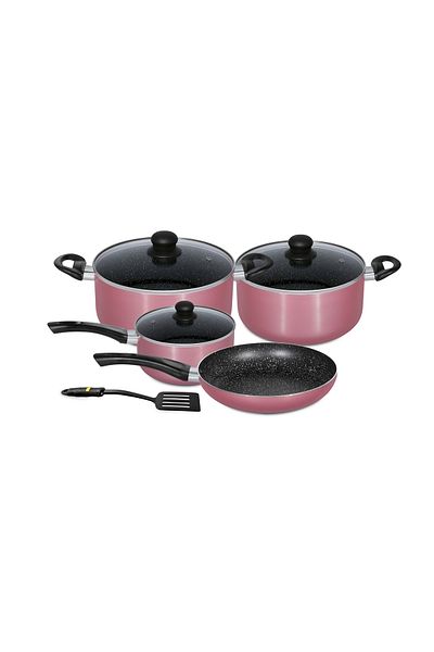 ROYALFORD 8 pcs Aluminium Cookware Set with Granite Coating, RF9437
