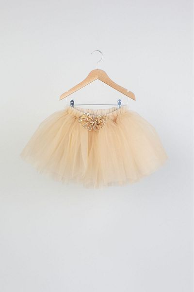DUCA Fluffy Christmas Tutu Skirt with Led Fairy Lights and Bow -New Year