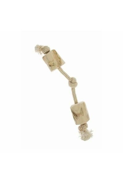 İmac 35 Cm Imac 2 Knotted Wooden Dog Toy - Coffee Wood