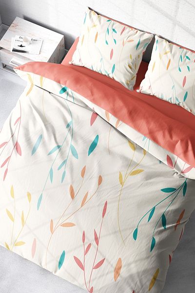 MonoHome Duvet Cover Set 100% Natural Cotton Double 3D Digital Sheets