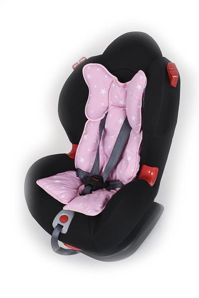 Sevi Bebe Pink Star Stroller and Car Seat Cushion - ART-8376