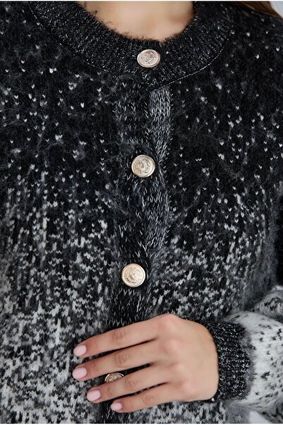 Piedra Snowy Raised Crew Neck Women's Cardigan