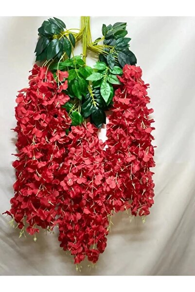 YAPAY ÇİÇEK DERYASI YAPAY ÇİÇEK DERYASI 5 Dal Kırmızı Sarkan Akasya Çiçeği Ni...