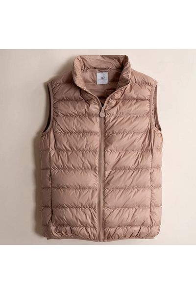 Penelope Vestă din puf de gâscă 100% Bej S - Colecția Rita